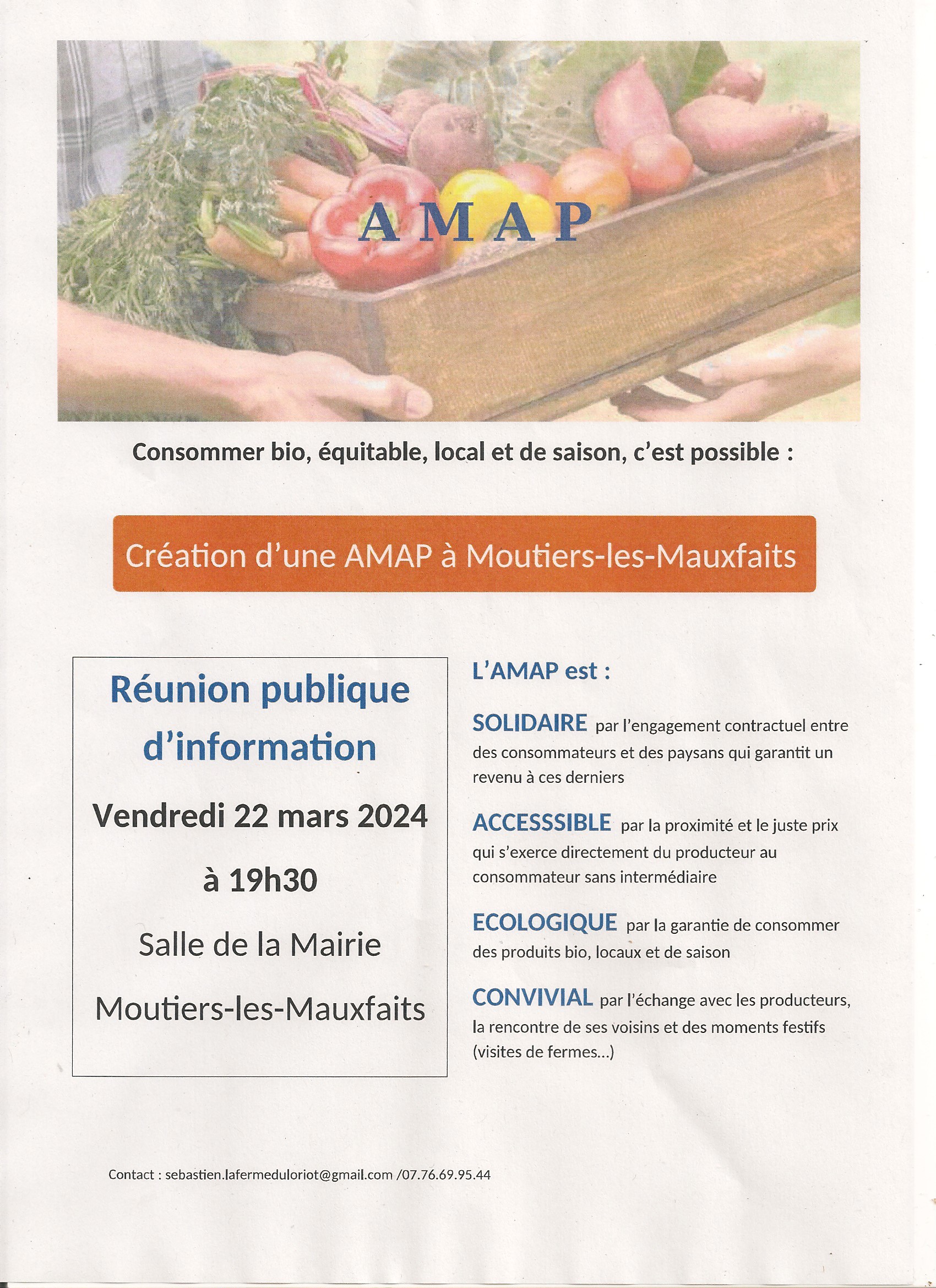 AMAP des Moutiers les Mauxfaits